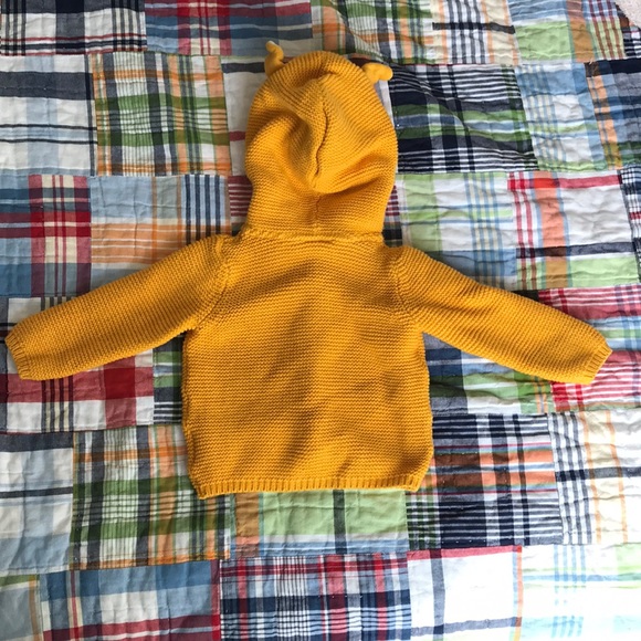 organic knit fox 🦊 marigold cardigan// 2-4 months - Picture 5 of 5